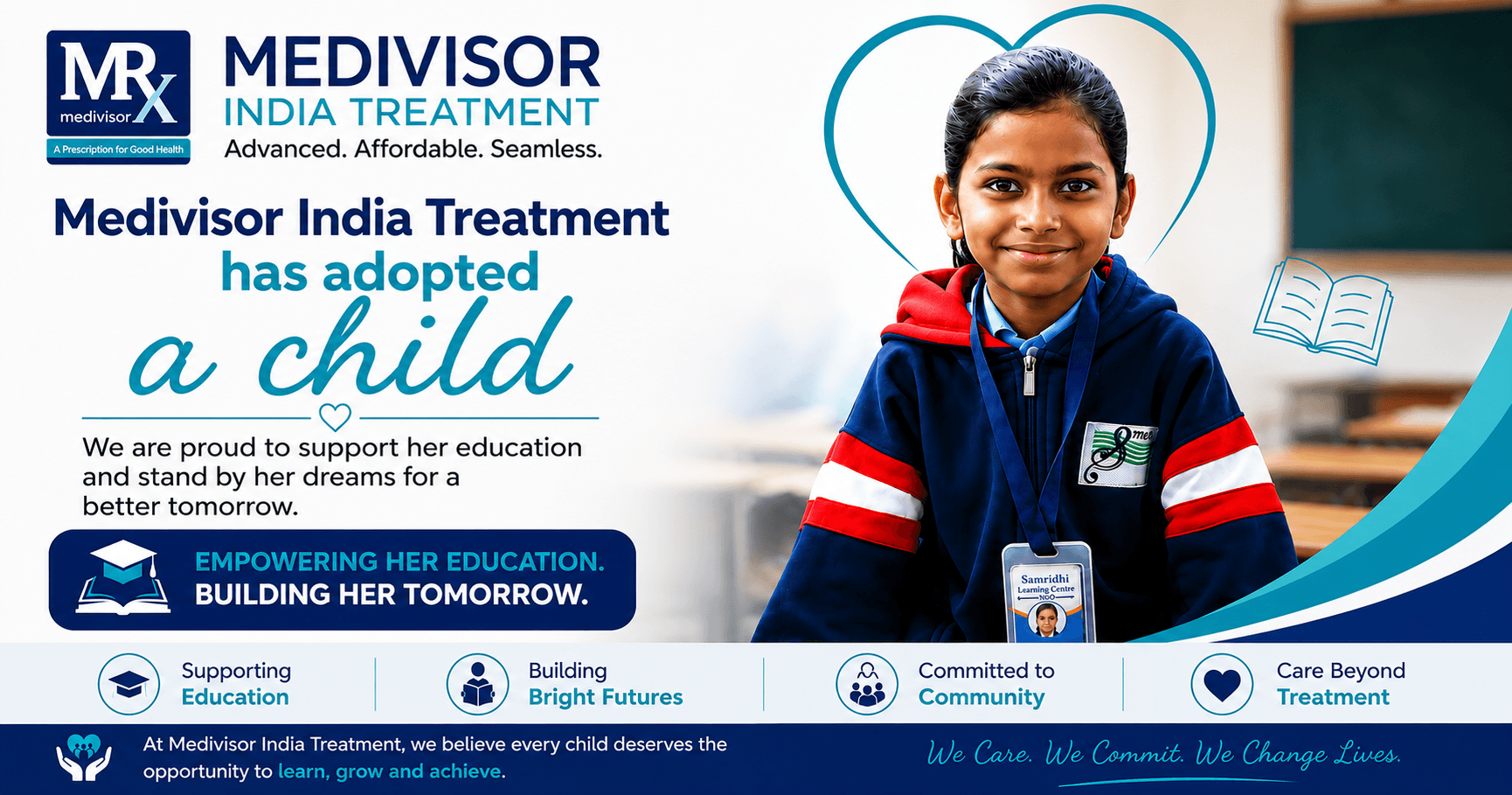 Investing in Education, Inspiring a Brighter Future: Medivisor India Treatment Adopts Suhana's Education
