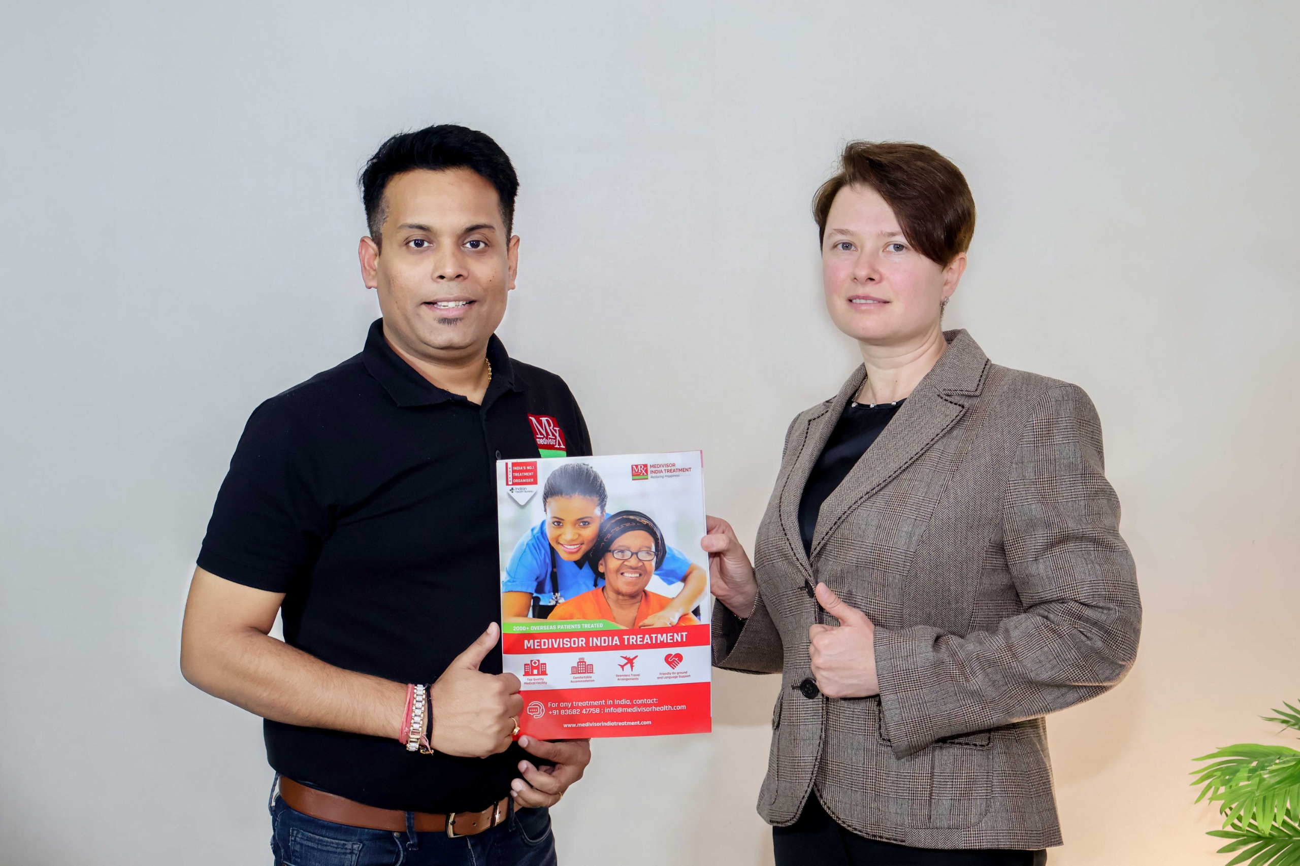 Healthcare professionals with patients